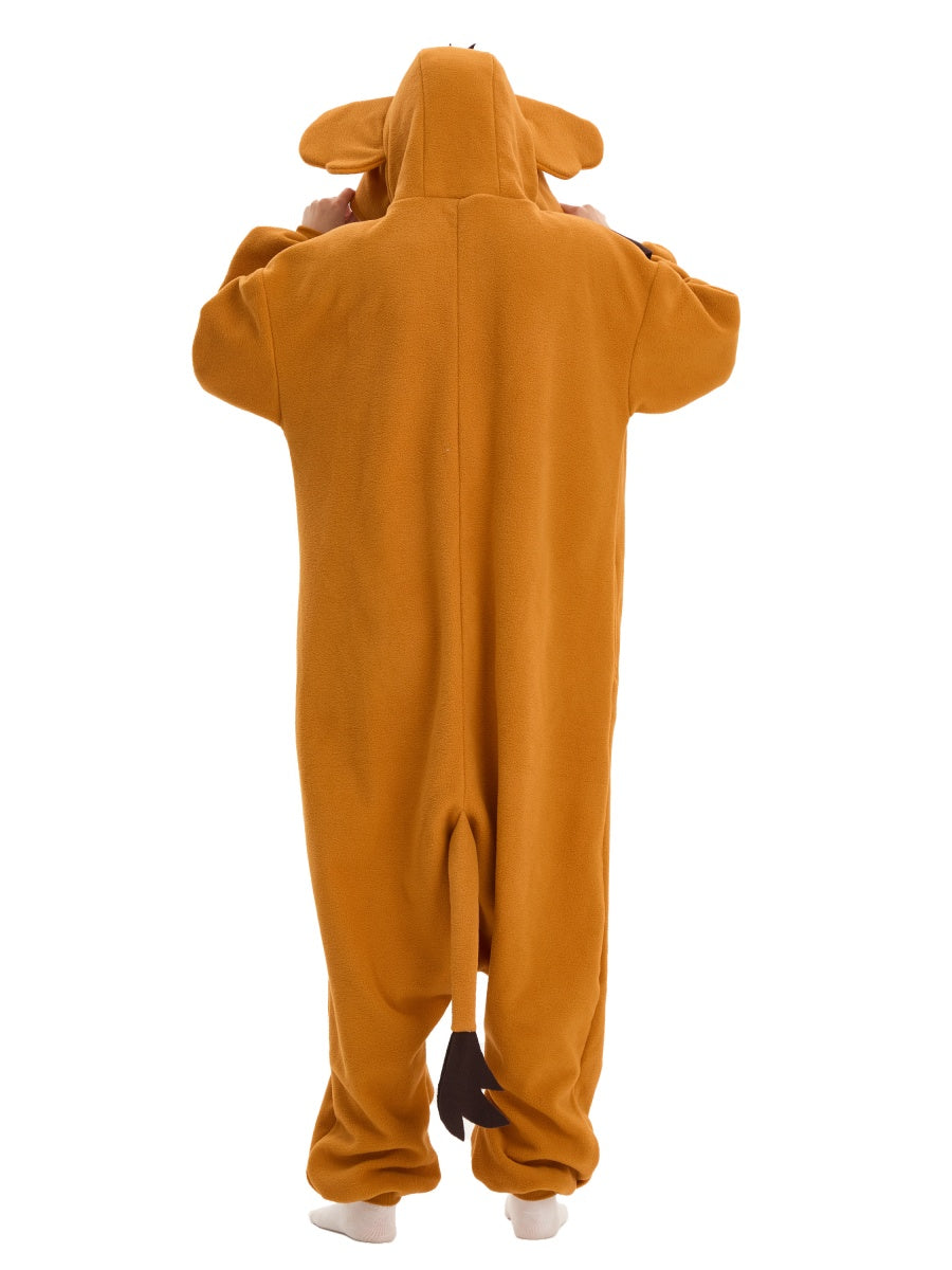 Mammut Tier Onesie für Erwachsene Kuscheliges Kostüm