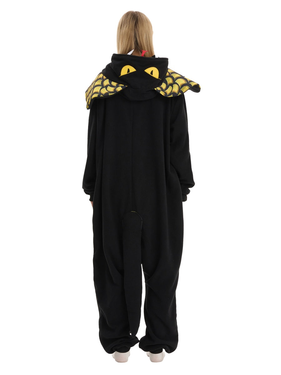 Kobra Tier Onesie für Erwachsene Karneval Kostüm Pyjama