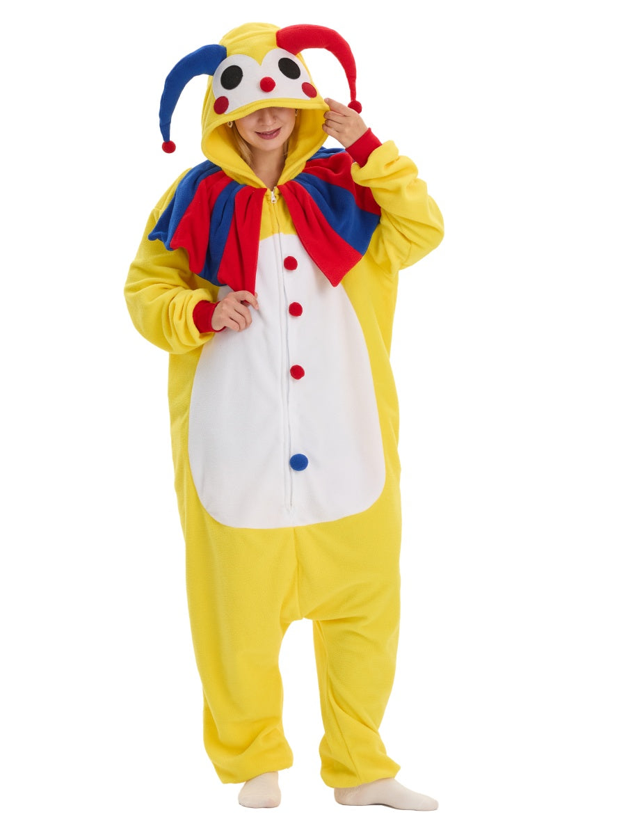 Fröhlicher Clown Onesie für Erwachsene Karneval Kostüm