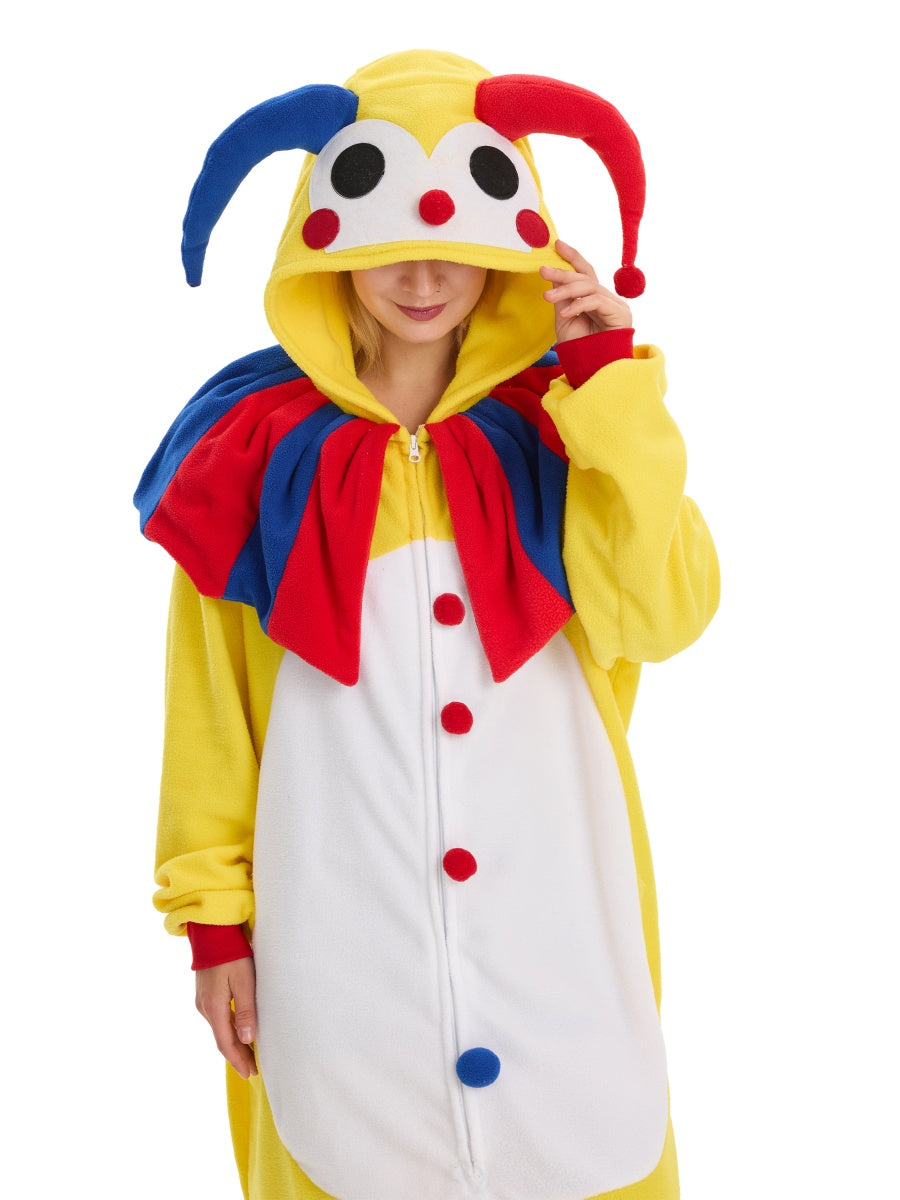 Fröhlicher Clown Onesie für Erwachsene Karneval Kostüm