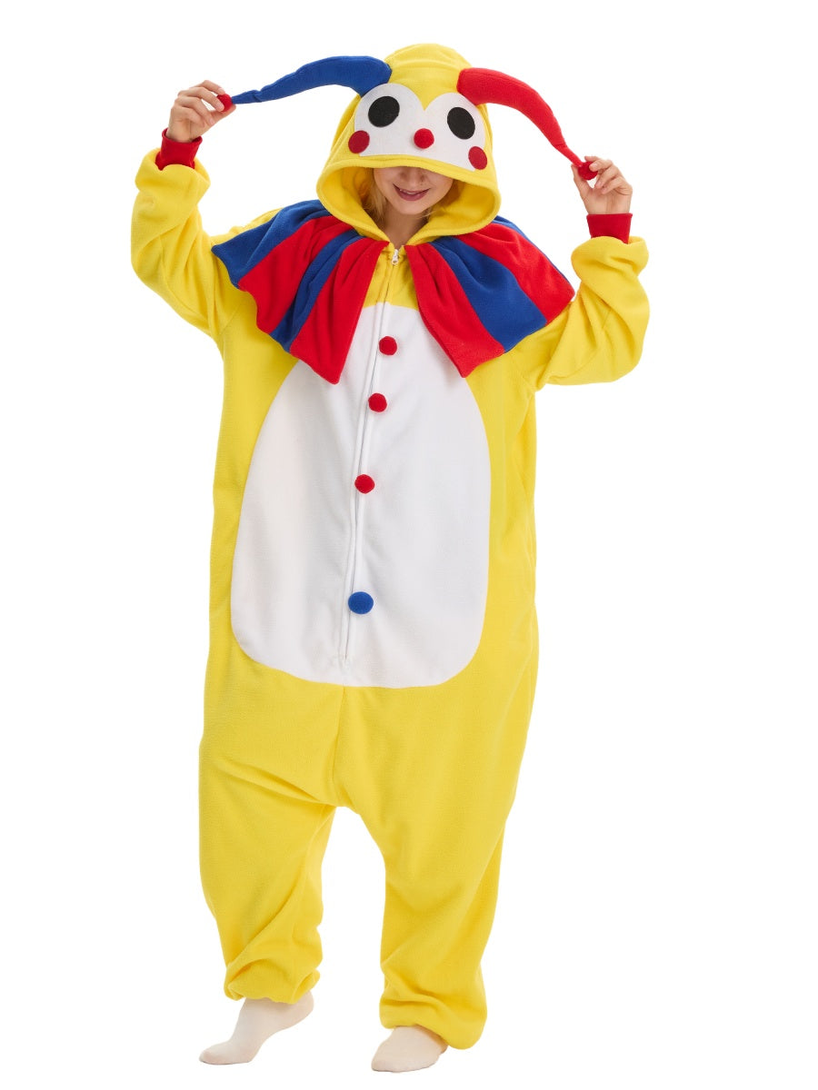 Fröhlicher Clown Onesie für Erwachsene Karneval Kostüm