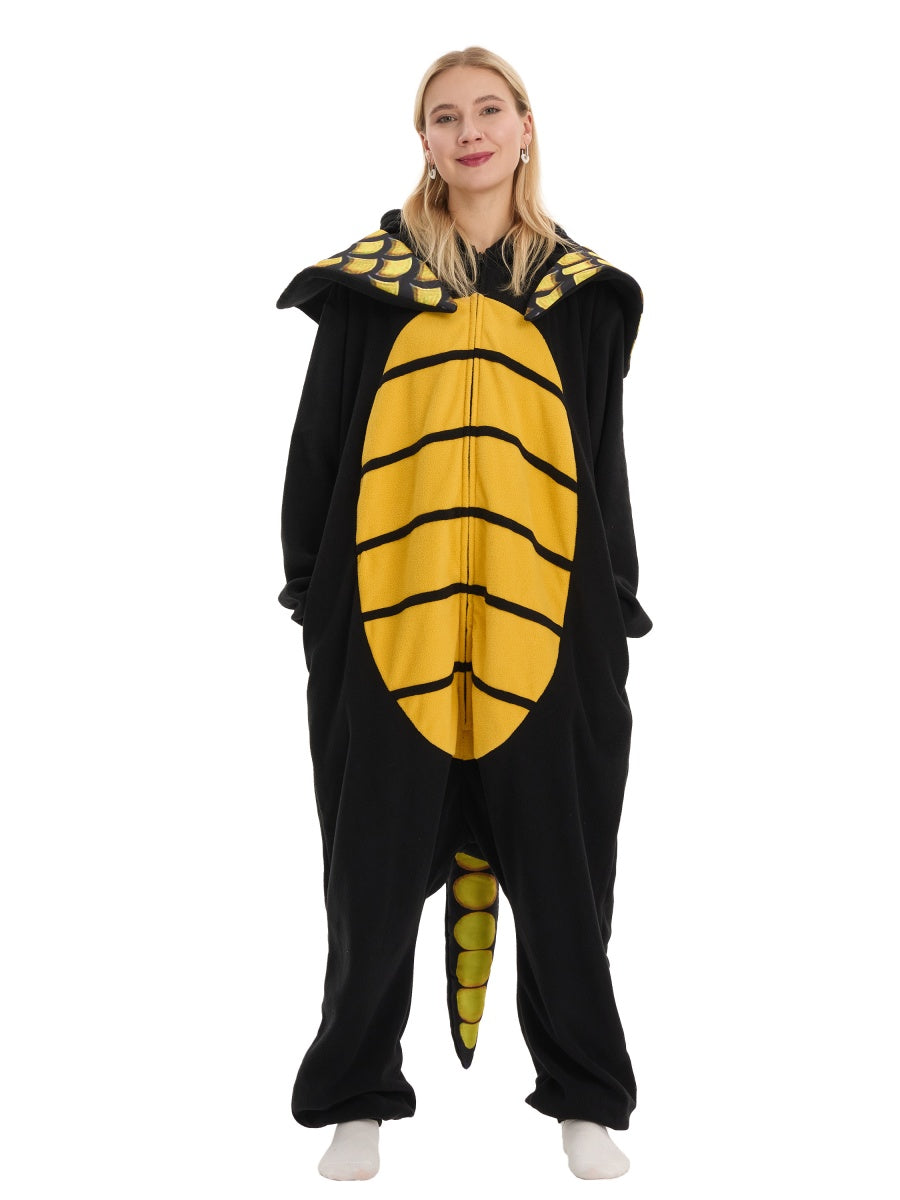 Kobra Tier Onesie für Erwachsene Karneval Kostüm Pyjama