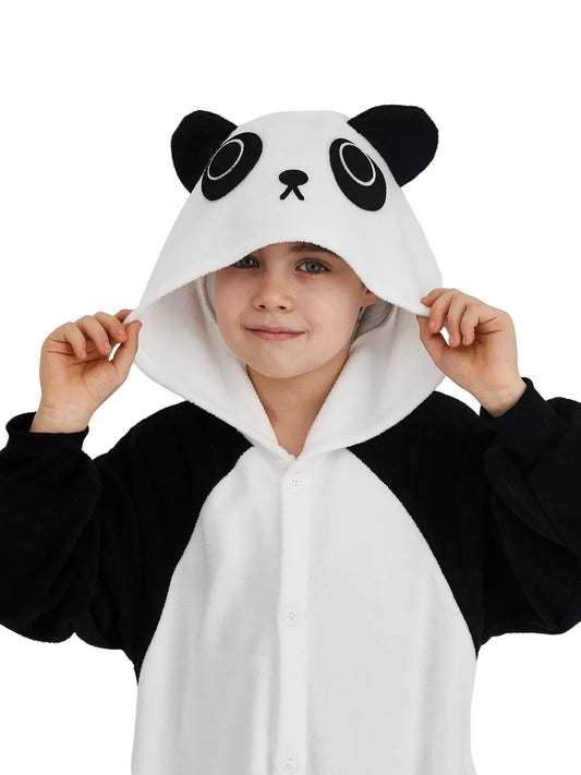 Panda Tier Onesie für Kinder Kuscheliger Pyjama Kostüm