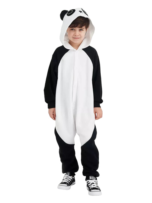 Panda Tier Onesie für Kinder Kuscheliger Pyjama Kostüm