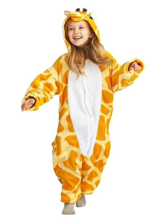 Giraffe Tier Onesie für Kinder Karneval Pyjama Kostüm