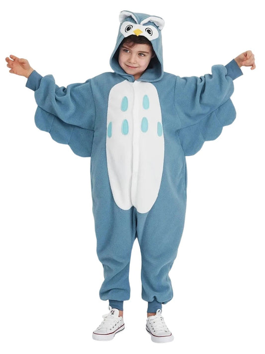 Eule Tier Onesie für Kinder Pyjama Karneval Kostüm